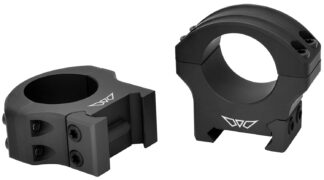 Warne HyperLite 1" Medium Scope Rings, Matte Black MagnaFusion Alloy for Maxima/Weaver/Picatinny