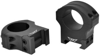 Warne HyperLite 1in High Scope Rings, MagnaFusion Alloy, Matte Black, Maxima/Weaver/Picatinny