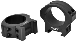 Warne HyperLite 30mm Scope Rings, 1 Inch Height, Matte Black MagnaFusion Alloy