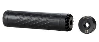 ANECHOIC X30B Anechox 30 30Cal/7.62mm/300Mag Black Stainless Steel/Titanium 1 3/8"x24 with 5/8"x24 DTA