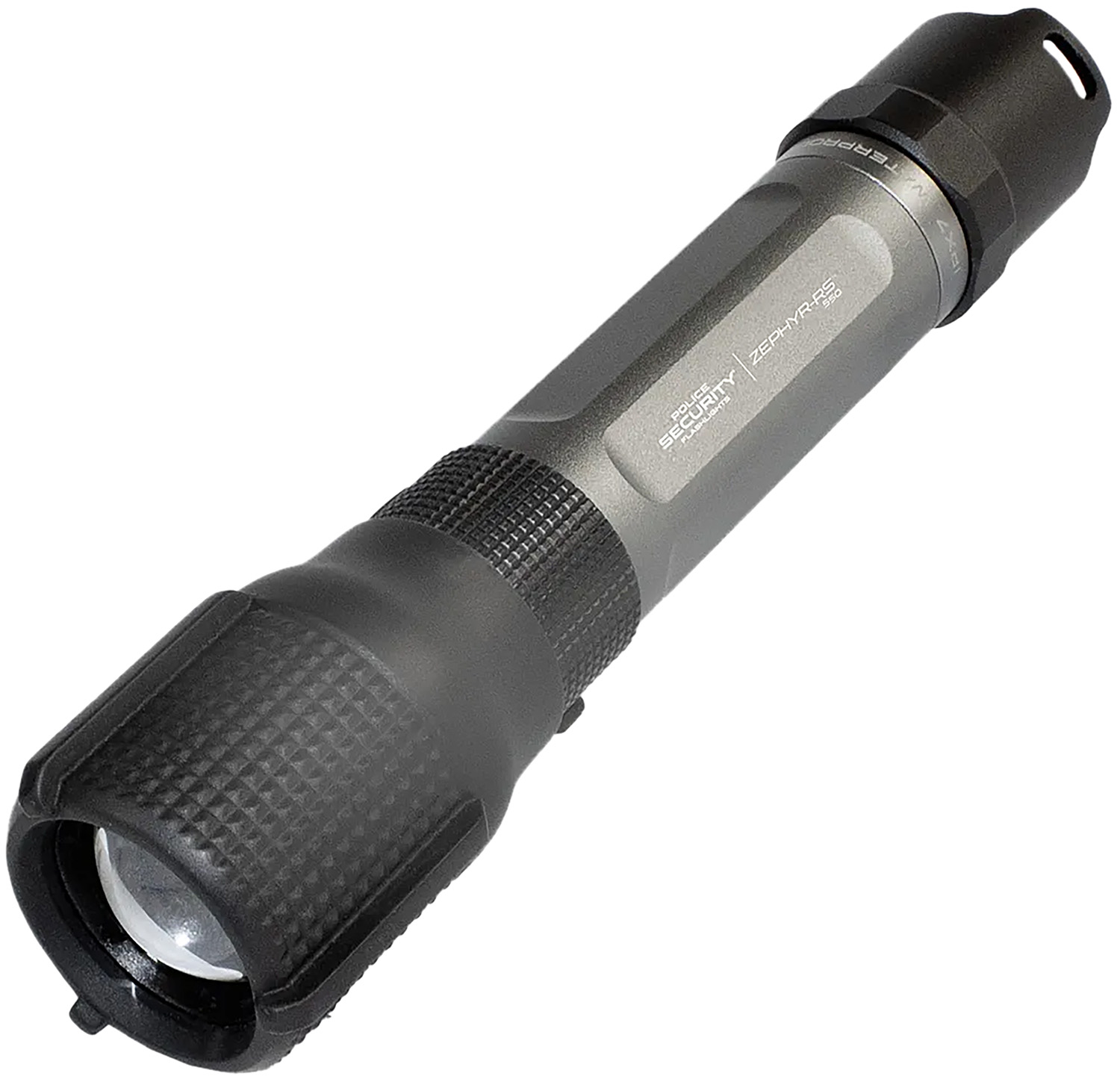 LB Marketing Zephyr-RS Tactical Flashlight, 550-Lumen, USB Recharge, Gray
