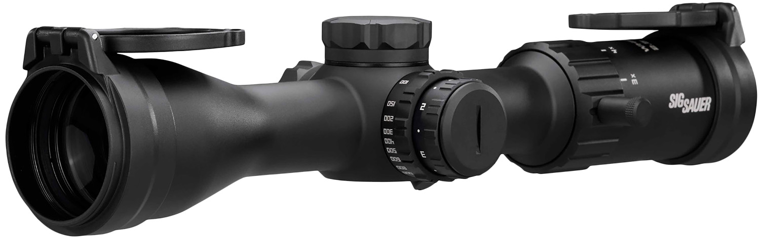 SIG Sauer WHISKEY4 2.5-10x42mm Rifle Scope, 30mm Tube, Quadplex Reticle, Matte Black