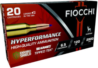 Fiocchi Hyperformance 6.5mm Creedmoor 120 Grain Tipped TSX 20 Rounds
