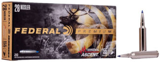 Federal Ammunition .28 Nosler 155gr Terminal Ascent, 20 Rounds