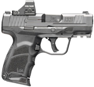 HK 81001132 CC9 9mm Luger 10+1 3.32" Black Polygonal Rifled Barrel, Optic Ready RMSc/407k Footprint/Serrated Steel Slide, Polymer Frame w/Picatinny Rail, Black Interchangeable Backstrap Grip
