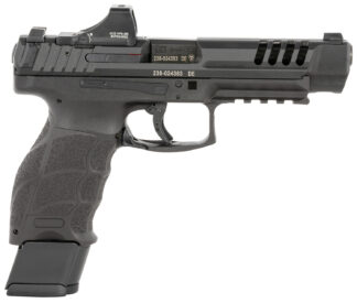 HK 81001159 VP9L SCS 9mm Luger 15+1 5" Black Polygonal Rifled Barrel, Long/Lightening Cuts/Optic Cut SCS Steel Slide, Polymer Frame w/Picatinny Rail, Black Interchangeable Backstrap Grip