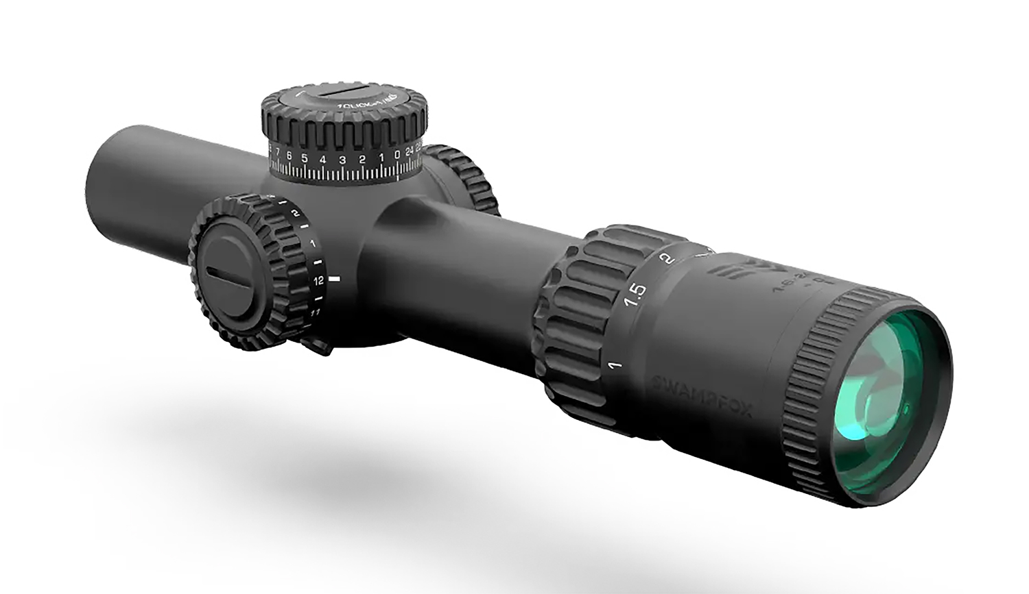 Swamp Fox Warhorse 1-6x24mm FFP Variable Scope, Dragoon MIL Reticle, 34mm Tube