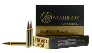 Weatherby Select Plus 338 WBY RPM 225 gr InterLock Brass 20-Round Box