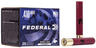 Federal GameShok HiBrs .410 Bore 3 in #4 Shot 11/16 oz 25-Round Box