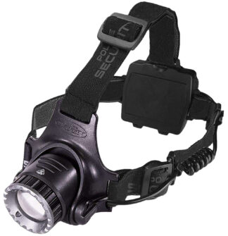 LB Marketing 97745 Long Throw Headlamp 470 Lumens, Black Aluminum