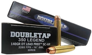 DoubleTap Ammunition 350L140X .350 Legend 140 gr Lead Free 20 Rounds
