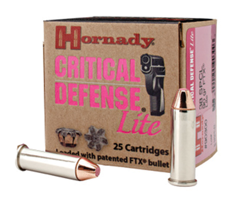 Hornady Critical Defense Lite .38 Special 90gr Pink FlexTip 25 Rounds