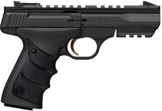 Browning 051602490 Buck Mark Black Label URX 22 LR 10+1 5.50" Matte Blued Contoured Barrel, Matte Black Serrated Slide, Matte Black Aluminum Frame w/Picatinny Rail, Black UFX Overmolded Grip
