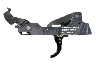 Franklin Armory 0350002BLK  Binary 9mm Black Curved Trigger Fits AK Platform