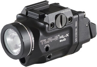 Streamlight TLR-8 HL-X Sub USB 1913 Short Weapon Light with Red Laser, 1000 Lumens, Black