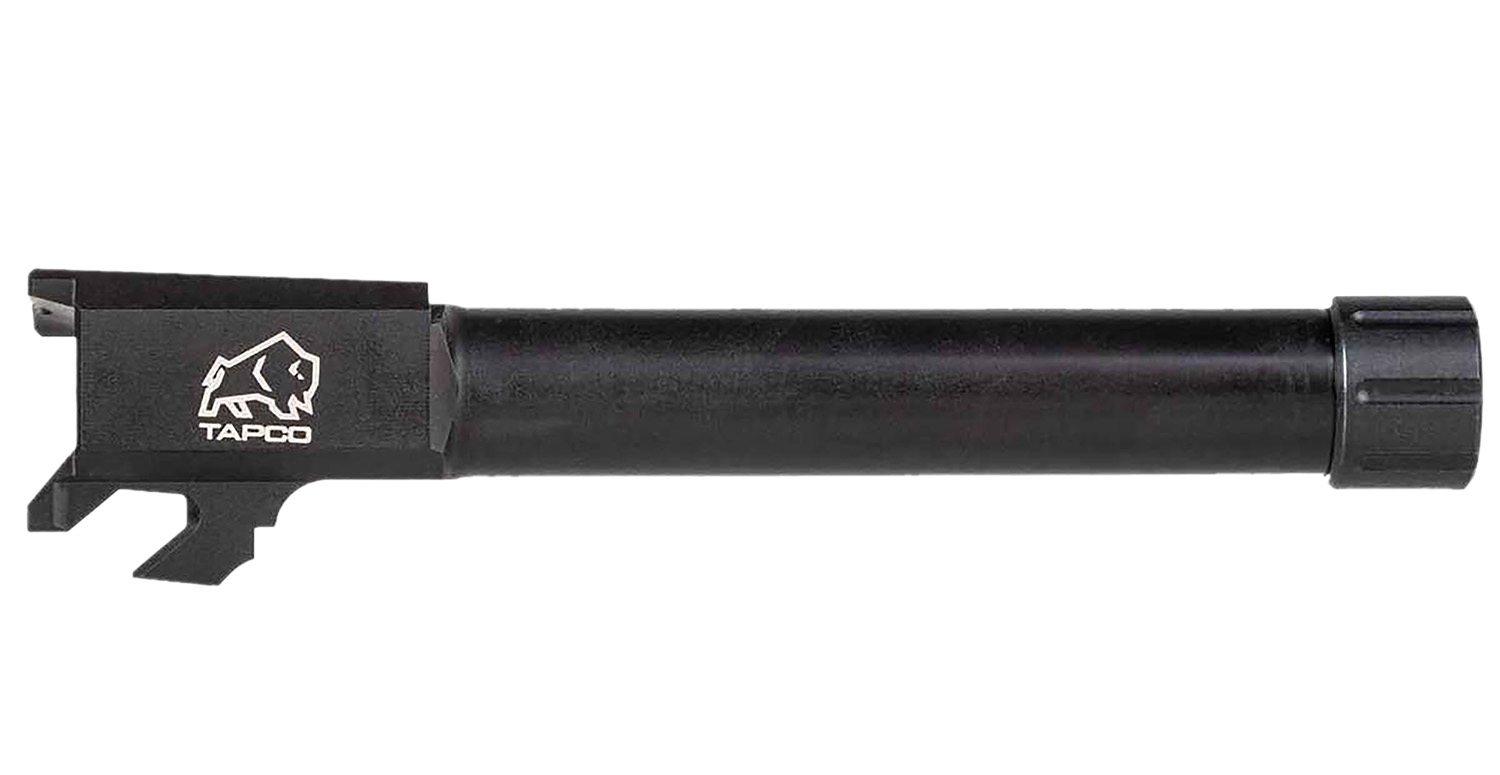 Tapco Springfield Hellcat Pro Threaded Replacement Barrel 9mm 1/2X28 Black Melonite Stainless Steel