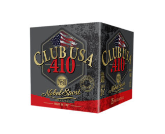 Nobel Sport Club USA .410 Gauge 2.5 in 9 Shot 1/2 oz 25 Rounds Per Box