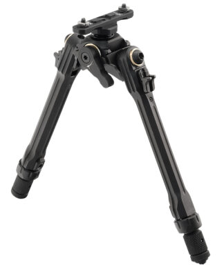 Leapers TLUBP01M TBNR M-LOK Bipod, 8.5-11 in Adjustable Height, Matte Black Anodized Aluminum/Steel