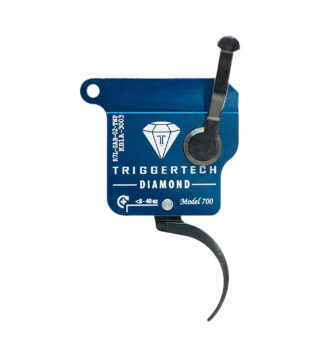 TriggerTech R7LSAB02TNP Diamond Single-Stage Curved Trigger, Left Hand (PVD Black/Blue)