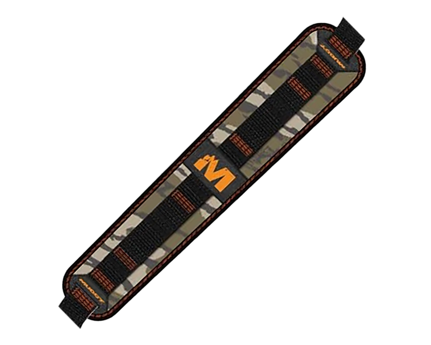 Muddy Outdoors Overlander Flexible Comfort Sling, Adjustable Length, QD Swivels, Black/Mossy Oak Bottom Land