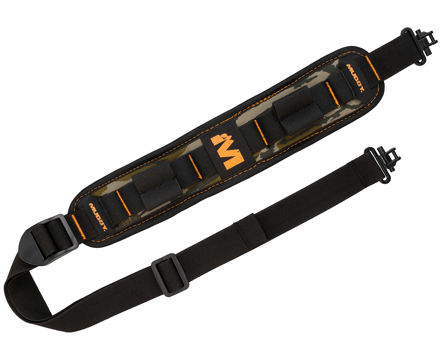 Muddy Outdoors Summit Ridge Flexible Sling Quick-Detach, Black/Mossy Oak Bottomland