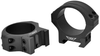 Warne HyperLite 1in MSR Medium Scope Rings, Maxima/Weaver/Picatinny, Black, 1in Height