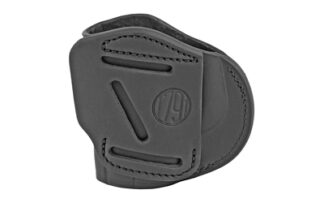 1791 Gunleather 4-Way Holster Stealth Black RH Size 4 IWB/OWB Steerhide Leather Belt Clip