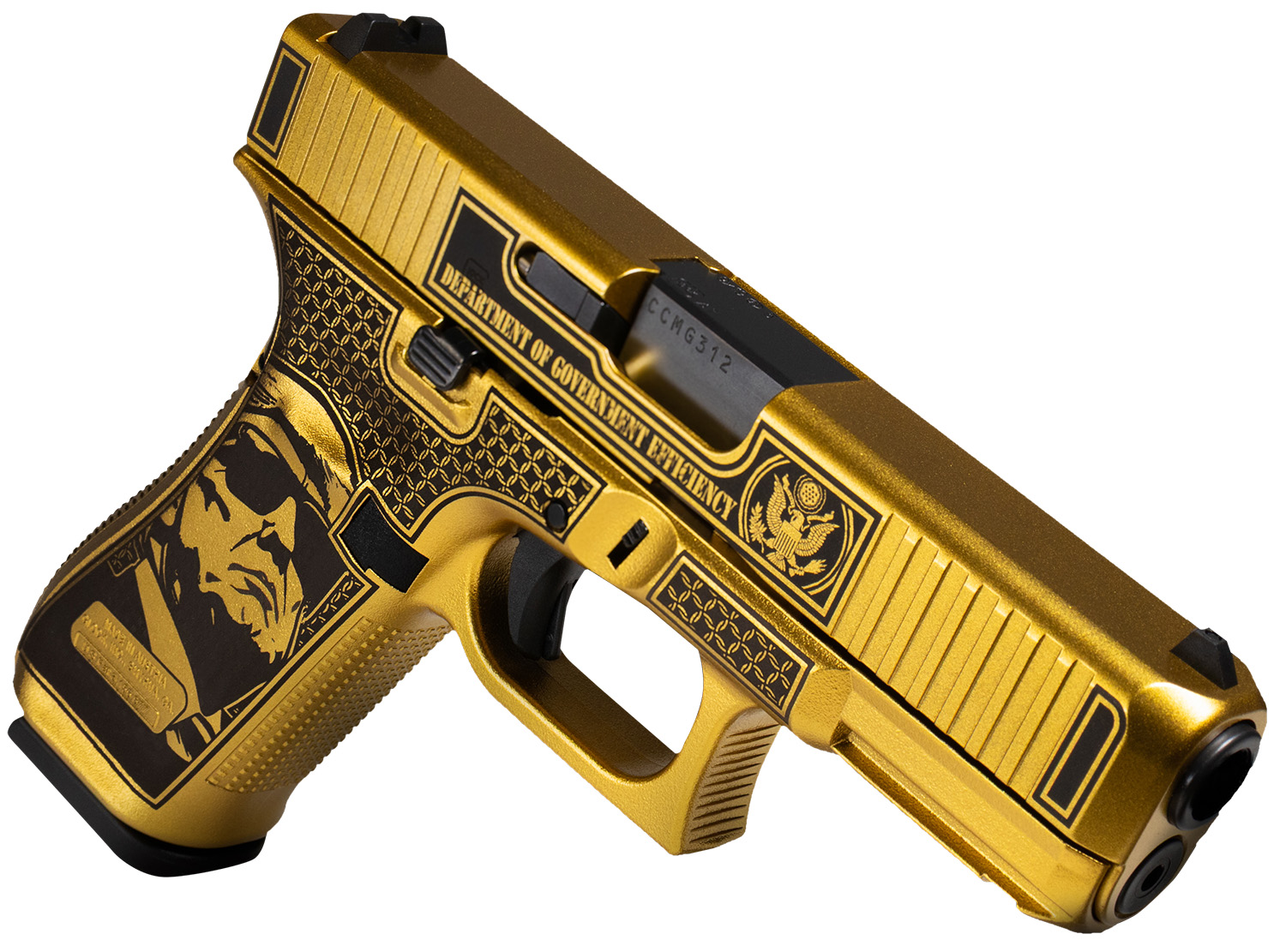 Glock G47 Gen5 D.O.G.E. 9mm MOS Optic-Ready, Double-Action-Only, 4.49 in, 17+1 Gold