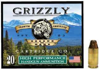 Grizzly Ammo GC38A1 .380 ACP +P 90 gr JHP 20 Rounds Per Box