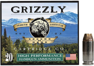 Grizzly Ammo GC4SW4 .40 S&W 180 Grain JHP, 20 Rounds
