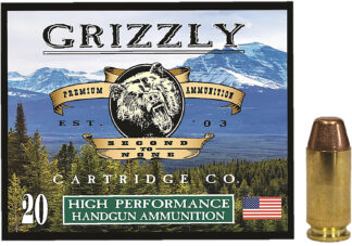 Grizzly Ammo GC40SW5 .40 S&W 200 Grain FMJ Flat Point Ammo, 20 Rounds