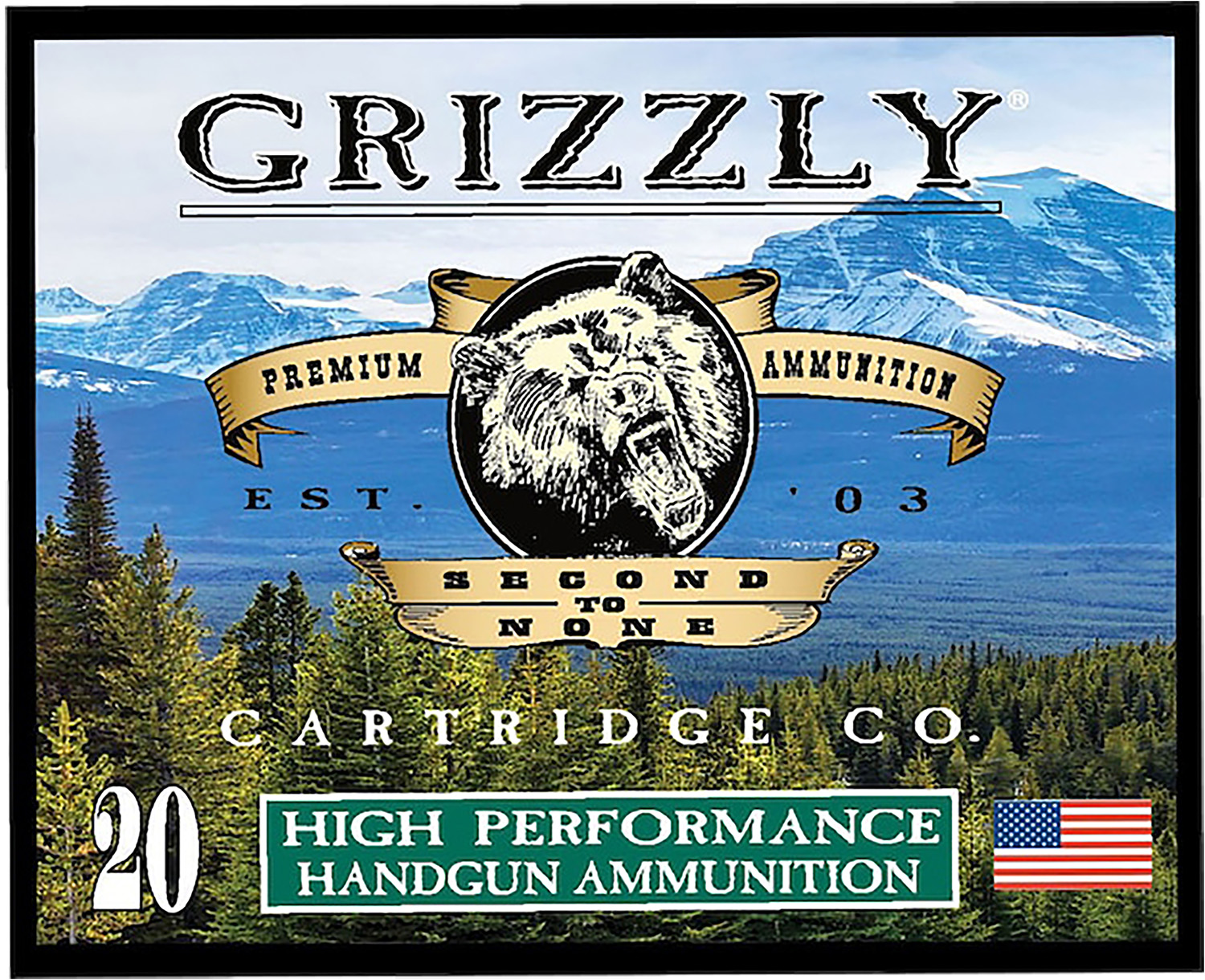 Grizzly Ammo GC10M6 10mm Auto 165gr JHP 20 Rounds Per Box