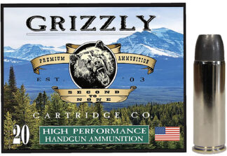Grizzly Ammo GC45C+P14 .45 Long Colt +P 335 gr Wide Long Nose Gas Check 20 Rounds Per Box