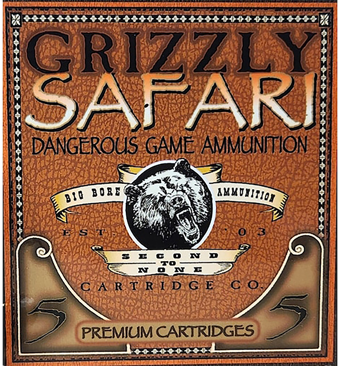Grizzly Ammo GC416RG5 416 Rigby 400 gr Solid Brass, 5 Rounds