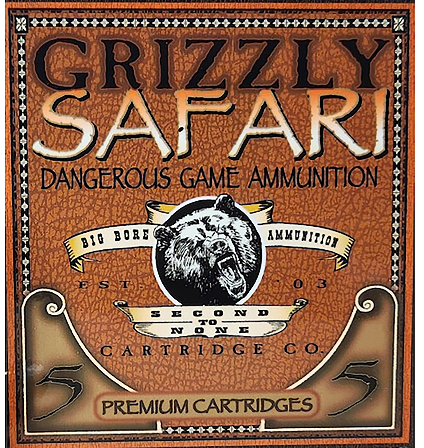Grizzly Ammo GC458WM5 .458 Winchester Magnum 500 gr Solid Brass (5 Rounds Per Box)