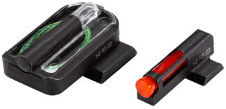 Hi-Viz FASTDOT H3 Tritium/Fiber Optic Sight Set, Red Front/Green Rear, Fits Ruger Max 9