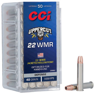 CCI Uppercut .22 WMR 40 gr Jacketed Hollow Point, 50 Rounds Per Box