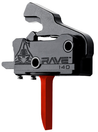 Rise Armament T017FRED RA-140 Super Sporting Black/Red Flat Fits AR-Platform