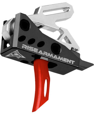Rise Armament RA-535 Advanced Performance Trigger, Black/Red Single-Stage for AR Platform