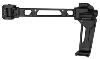 Strike Industries FSA Dual Folding Stabilizer Brace, Black, Steel and 6061-T6 Aluminum, 9.44 in OAL