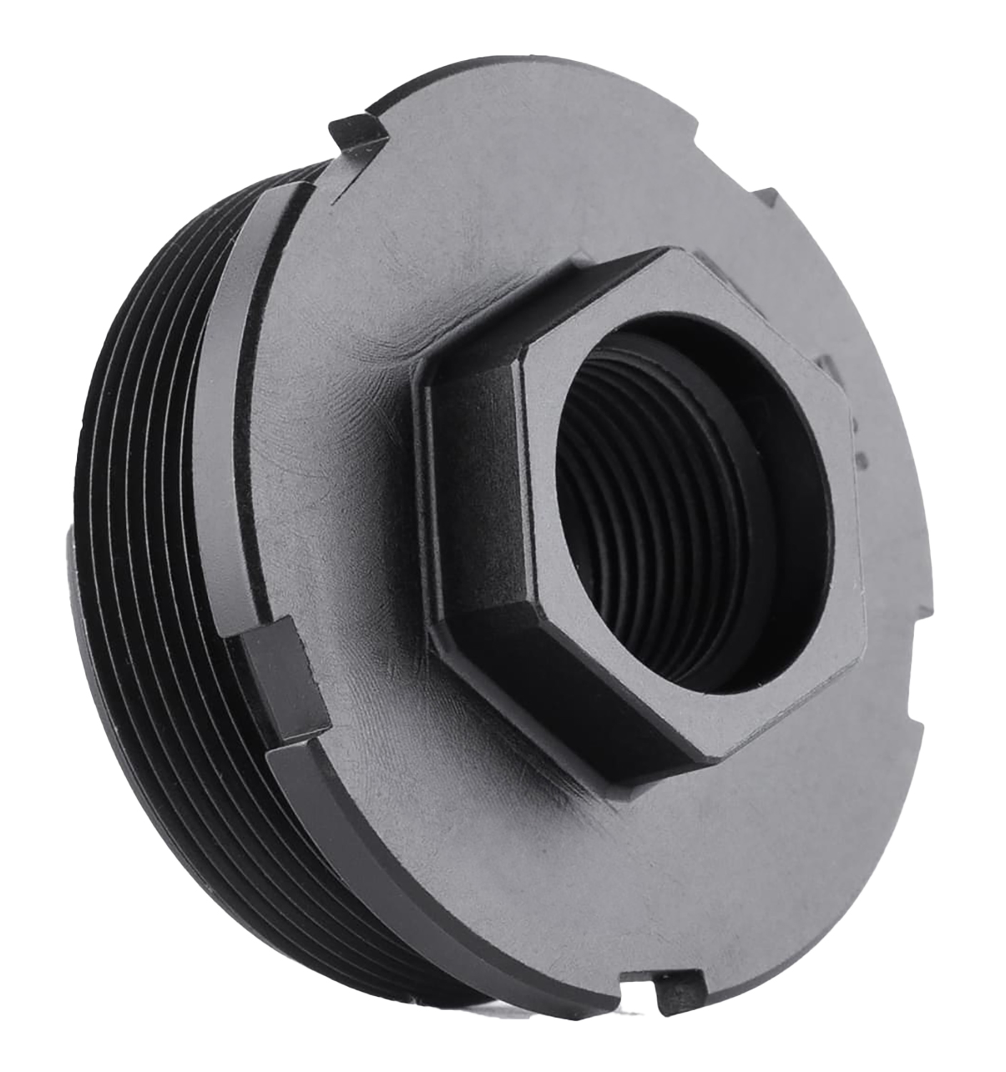 Dead Air LT305 HUB Direct Thread Mount 0.765 in, .578-28, 4140 HT Alloy Steel, Black Nitride