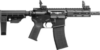 Tippmann Arms A101042 M4 Micro Elite 22 LR 25+1 7" Black Parkerized Threaded Barrel, Black Parkerized Receiver w/Picatinny Rail, M-LOK Handguard, Black T5 Arm Brace, Black Gen2 Grip, Right Hand