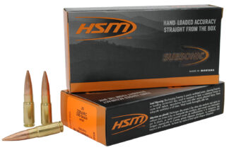 HSM 338ARC1N .338 ARC 300gr HPBT Subsonic 20 Rounds/Box