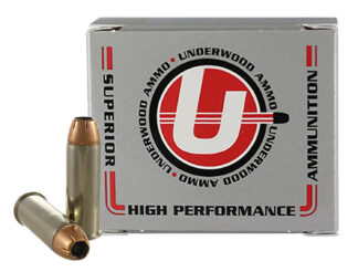 Underwood Ammo 327 XTP 44 Magnum 240 gr JHP, Nickel-Plated Brass (20 Rounds)