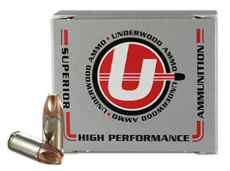 Underwood Ammo 863 Xtreme Defender 9mm 68 gr Solid Monolithic, Nickel-Plated Brass, 20 Rounds