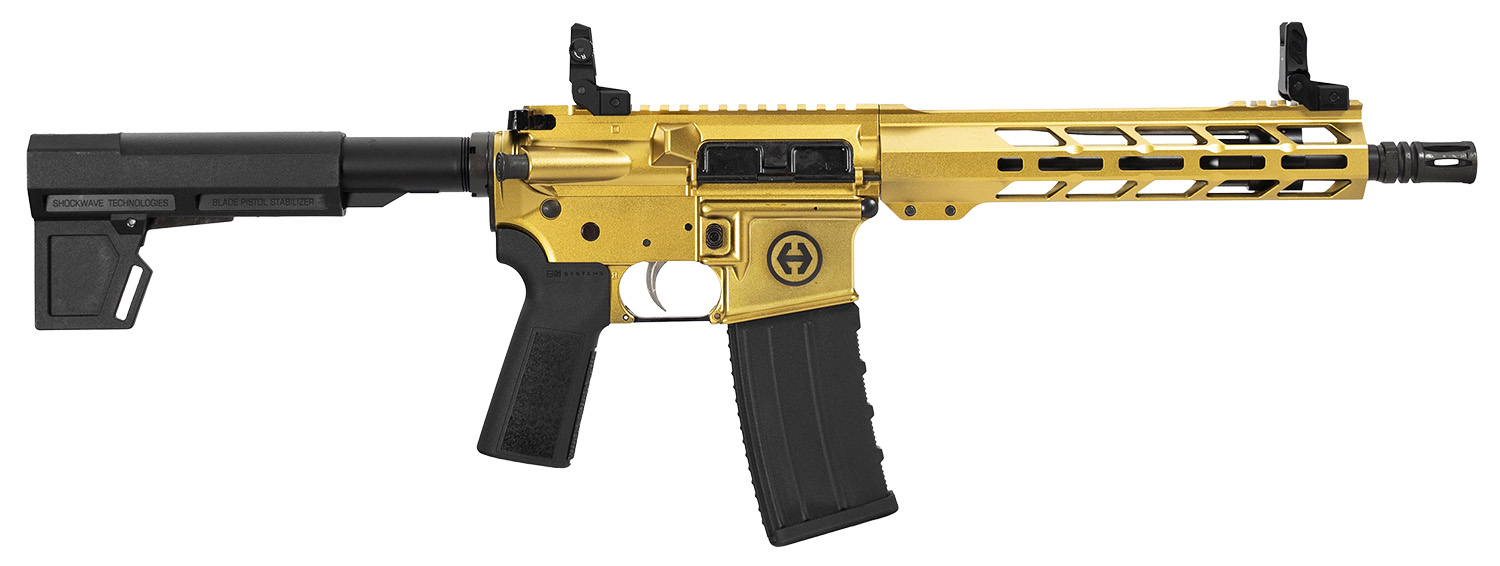 Hi-Point HP-15P 10.5 in 30+1 .300 AAC Blackout Semi-Auto Pistol, Gold Aluminum Receiver