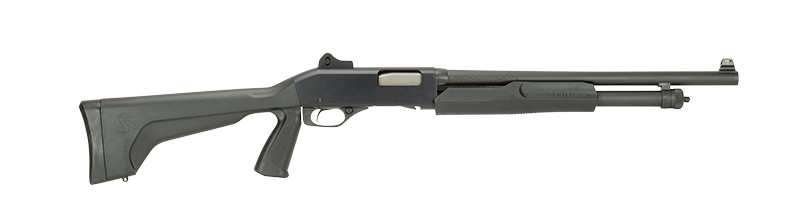 Savage 320 Security Pump-Action Shotgun, 12 Gauge, 18.5 in Barrel, Matte Blued Finish