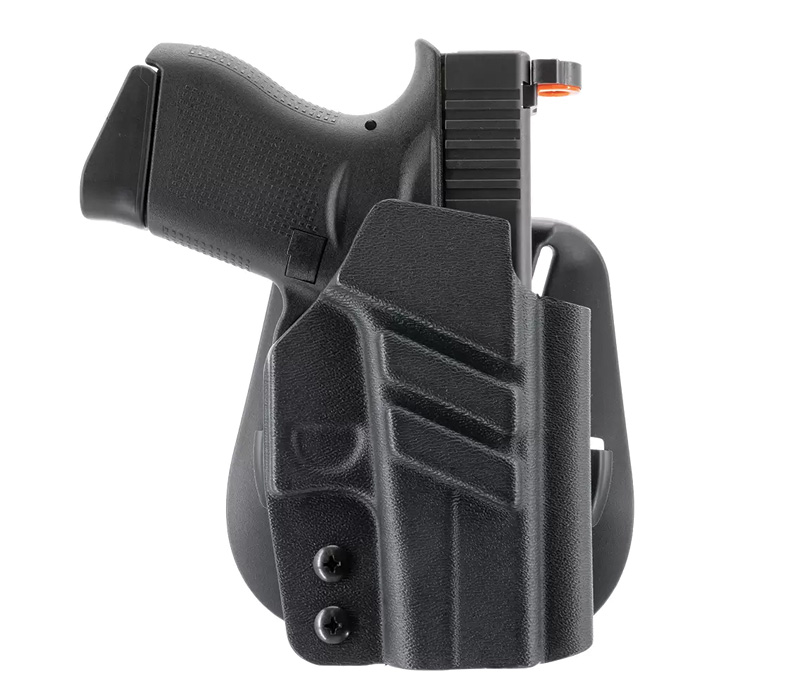 1791 Gunleather Tactical Kydex OWB Paddle Holster for Glock 43/43X, Black, RH