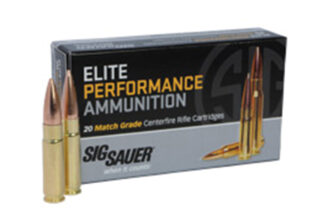 SIG Sauer Elite Match Grade .308 Win 168 gr OTM Ammo, 20 Rounds Per Box
