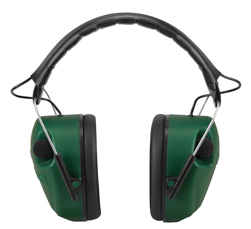 Caldwell E-Max Electronic Over-the-Head Hearing Protection, Green/Black, NRR 25